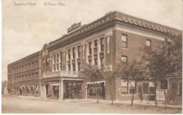El Reno OK Oklahoma, Street Scene Southern Hotel, On C1910s Vintage Postcard - Sonstige & Ohne Zuordnung