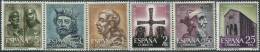 SP1558 Spain 1961 Oviedo Construction King Statue 6v MNH - Unused Stamps