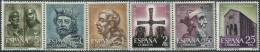 SP1558 Spain 1961 Oviedo Construction King Statue 6v MNH - Nuevos