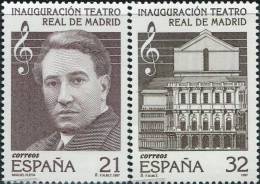 SP1562 Spain 1997 Musicians And Concert Halls 2v MNH - Unused Stamps