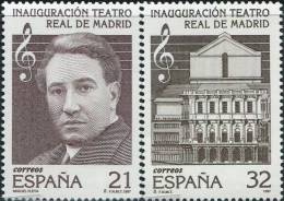 SP1562 Spain 1997 Musicians And Concert Halls 2v MNH - Nuevos