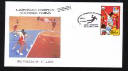 Women´s Handball European Championship,2000,MATCH ;RUSSIA - JUGOSLAVIA ,SPECIAL CACHET ON COVER ROMANIA. - Pallamano