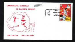 Women´s Handball European Championship,2000,MATCH ;HUNGARY - RUSSIA ,SPECIAL CACHET ON COVER ROMANIA. - Hand-Ball