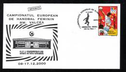 Women´s Handball European Championship,2000,MATCH ;GERMANIA - RUSSIA ,SPECIAL CACHET ON COVER ROMANIA. - Handball