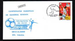 Women´s Handball European Championship,2000,MATCH ;FRANCE - AUSTRIA ,SPECIAL CACHET ON COVER ROMANIA. - Handball