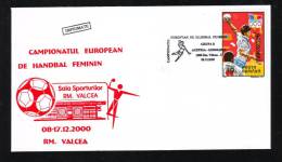 Women´s Handball European Championship,2000,MATCH ; AUSTRIA  - GERMANY,SPECIAL CACHET ON COVER ROMANIA. - Balonmano