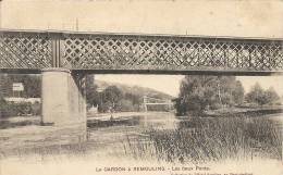 Gard- Le Gardon à Remoulins -Les Deux Ponts. - Remoulins