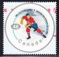 Canada MNH Scott #1838c 46c Maurice Richard - NHL All Stars - Unused Stamps