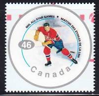 Canada MNH Scott #1838c 46c Maurice Richard - NHL All Stars - Neufs