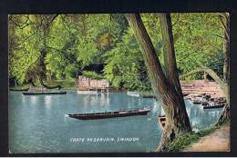 RB 886 - Early Hartmann Postcard - Boat Station - Coate Reservoir Swindon Wiltshire - Altri & Non Classificati