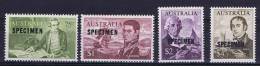 Australia,  SG  400-403 MNH, Surcharge Specimen - Mint Stamps