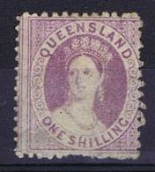 Queensland Mi 31 C, One Shilling, Irregular Perforation Unused No Detectable Watermark. - Mint Stamps