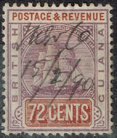 Guyane Anglaise - 1889 - Y&T N° 78, Oblitéré - Guyane Britannique (...-1966)