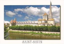 Cp , 86 , SAINT-SAVIN , L'Eglise Abbatiale , Vierge , Ed : Valoire - Saint Savin