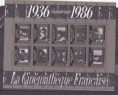 Bloc N° 9 Cinquantenaire De La Cinémathèque Française - Souvenir Blokken