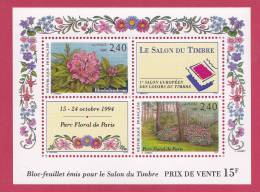 Bloc N° 15 Le Salon Du Timbre: 1er Salon Européen Des Loisirs Du Timbre. - Souvenir Blocks & Sheetlets