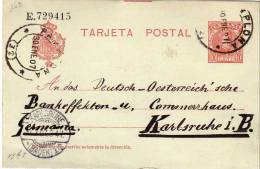 3546  Entero Postal Pamplona 1907, - 1850-1931