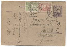 POLAND - BIELSKO, 1928. Postal Stationery To Yugoslavia - Used Stamps