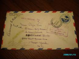 1932 USA POSTAL STATIONERY AIR MAIL COVER FROM OAKLAND  CA TO NEW YORK WITH ADDITIONAL MARKINGS - 1c. 1918-1940 Briefe U. Dokumente