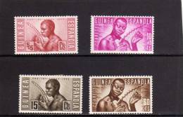 GUINEA ESPANOLA - SPANISH - SPAGNOLA 1953  PRO INDIGENAS - PRO NATIVI MH - Guinée Espagnole