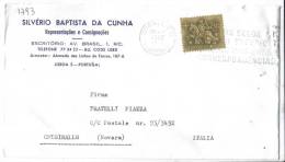 VER1793 - PORTOGALLO , Lettera Commerciale Per L' Italia   1967 - Storia Postale