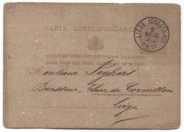 BELGIUM - LIEGE, 1877. Postcard - Other & Unclassified