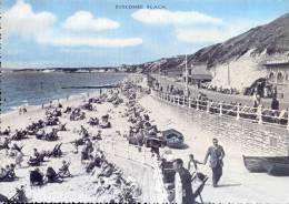 K74  / CPSM DENTELLE BANLIEU DE Bournemouth. BOSCOMBE BEACH TRES ANIME ++++ - Andere & Zonder Classificatie