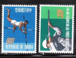 ROC China Taiwan 1962 Sport Meets Shooting Pole Vaulting MNH - Nuovi