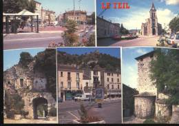LE TEIL Ardèche 07 : Multivues Place Centre Ville église Hotel De France - Le Teil
