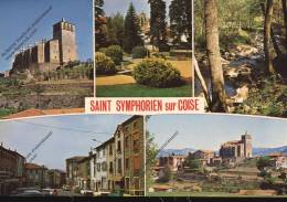 SAINT ST SYMPHORIEN SUR COISE Rhône 69 : Rue Principale église Parc - Saint-Symphorien-sur-Coise