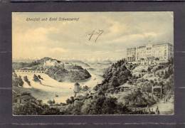 30975    Svizzera,    Rheinfall  Und  Hotel  Schweizerhof,  VG  1907 - Sonstige & Ohne Zuordnung