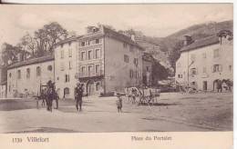 210-Villefort-Lozére-France-Place Du Portalet-Animé-Wagon Avec Des ânes-v.1906 X Paris. - Villefort