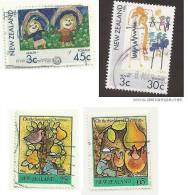 Nueva Zelanda 1986 Used 4 Stamps - Usados