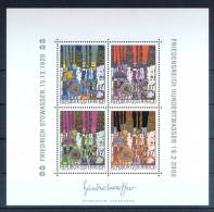 AUSTRIA Mi. 2321 MNH SHEET(4) Death Of Friedrichreich Hundertwasser - Blocks & Kleinbögen