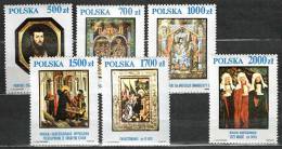 Pologne (Poland) 1991, Y&T3111-16, Oeuvres D'art  -miniatures - Neufs