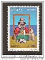 SPAIN / ESPAÑA / SPAGNA - EUROPE 2012 -  TOPIC " VISIT SPAIN". - SET Of 1 With Logo EUROPA - PERFORATED - 2012