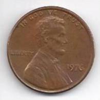 US.- Munten - USA 1 Cent 1976. Abraham Lincoln. 0.01 Dollarcent. United Status Of America. One Cent. - Autres – Amérique