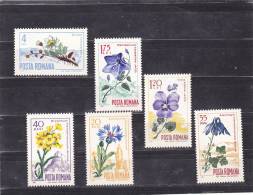 FLOWERS Yv.2304-09,Mi.2544-49,  **MNH ROUMANIA. - Unused Stamps