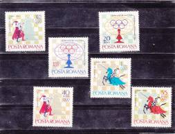 CHESS,SHAH,OLYMPIADE,1966,Mi.2478-83,  **MNH,MINT ROMANIA. - Unused Stamps