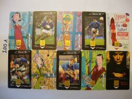 2001  LOT  10 TELECARTES - 2001