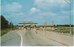 OH Ohio Turnpike Highway, Police Car Auto, Toll Booth C1950s Vintage Postcard - Other & Unclassified