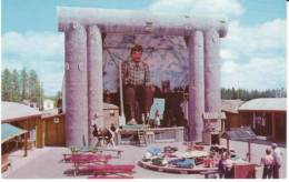 Brainerd MN Minnesota, Roadside Amusement Ride Animated Paul Bunyan Atrraction, C1950s/60s Vintage Postcard - Sonstige & Ohne Zuordnung