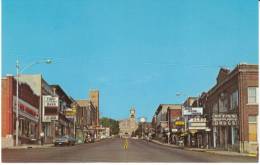 Crystal Falls MI Michigan, Superior Ave Street Scene, Drug Store, Bank, Autos, C1960s Vintage Postcard - Other & Unclassified