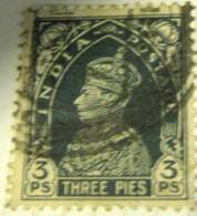 India 1937 King George VI 3p - Used - 1936-47 King George VI