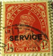 India 1937 King George VI 1a Service - Used - Gwalior