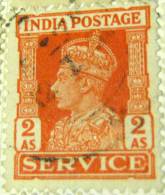 India 1939 King George VI Service Official Stamp 2a - Used - 1936-47 Roi Georges VI