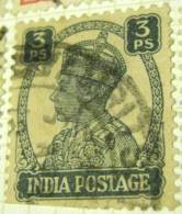 India 1940 King George VI 3p - Used - 1936-47 Roi Georges VI