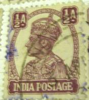 India 1940 King George VI 0.5a - Used - 1936-47  George VI