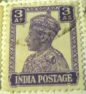 India 1940 King George VI 3a - Used - 1936-47  George VI