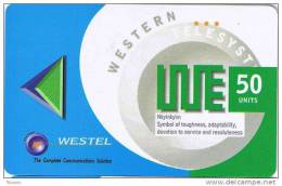 Ghana, Westel, 50 Units, Magnetic / Pincode Card, 2 Scans. - Ghana